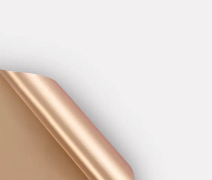 Double Sided Gold Flower Wrapping Paper
