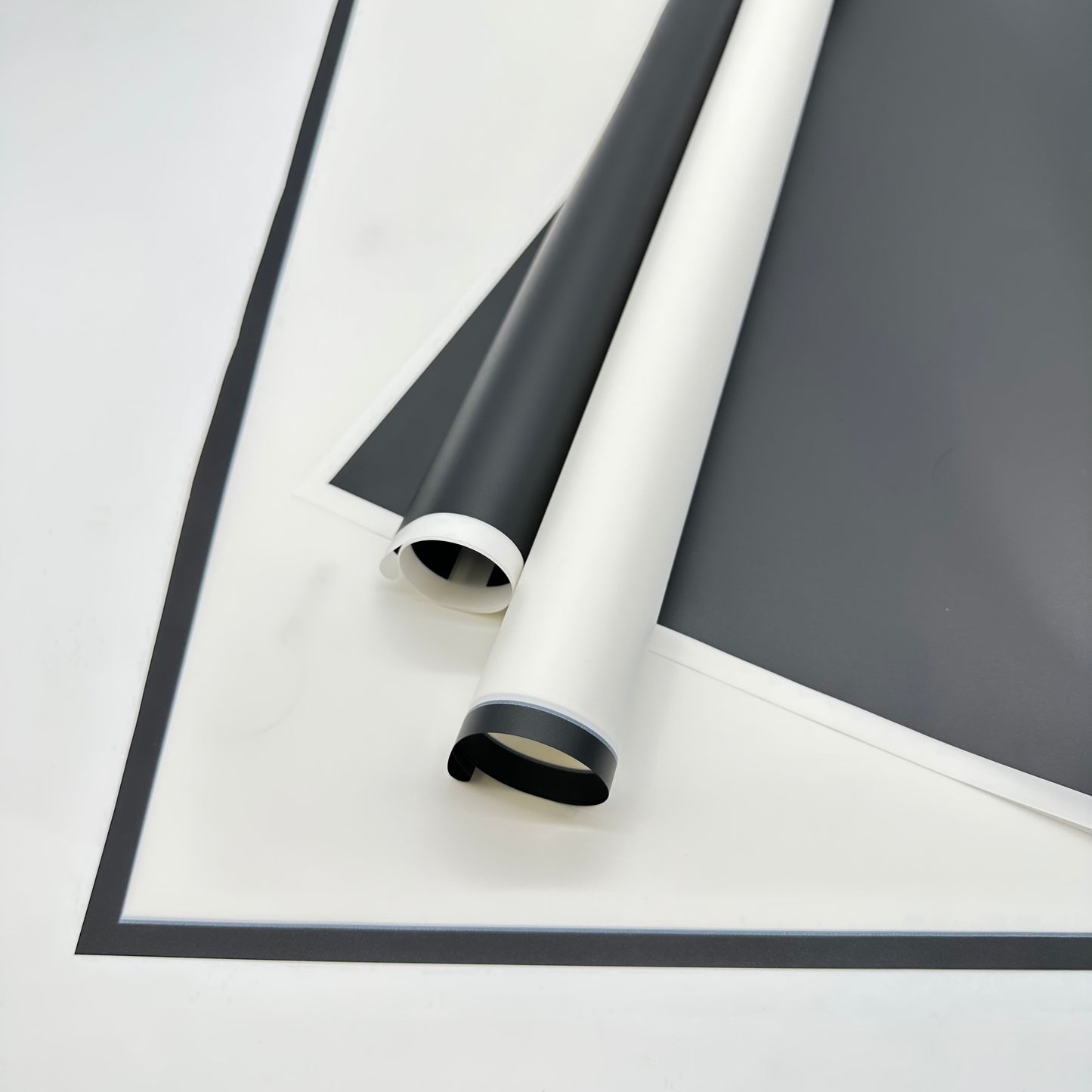 Black and White Flower Wrapping Paper Pack 20