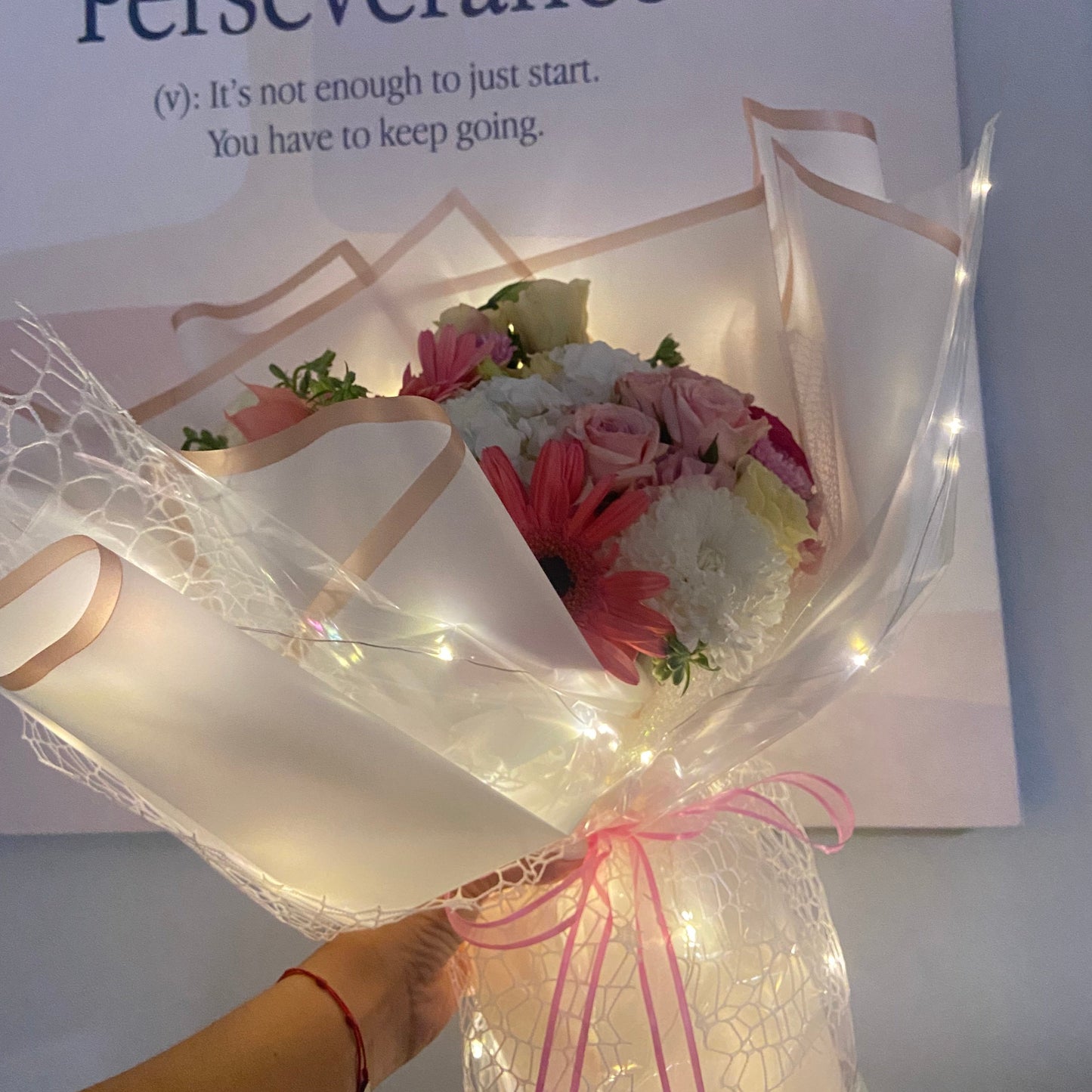 Light Up Flower Wrapping Paper