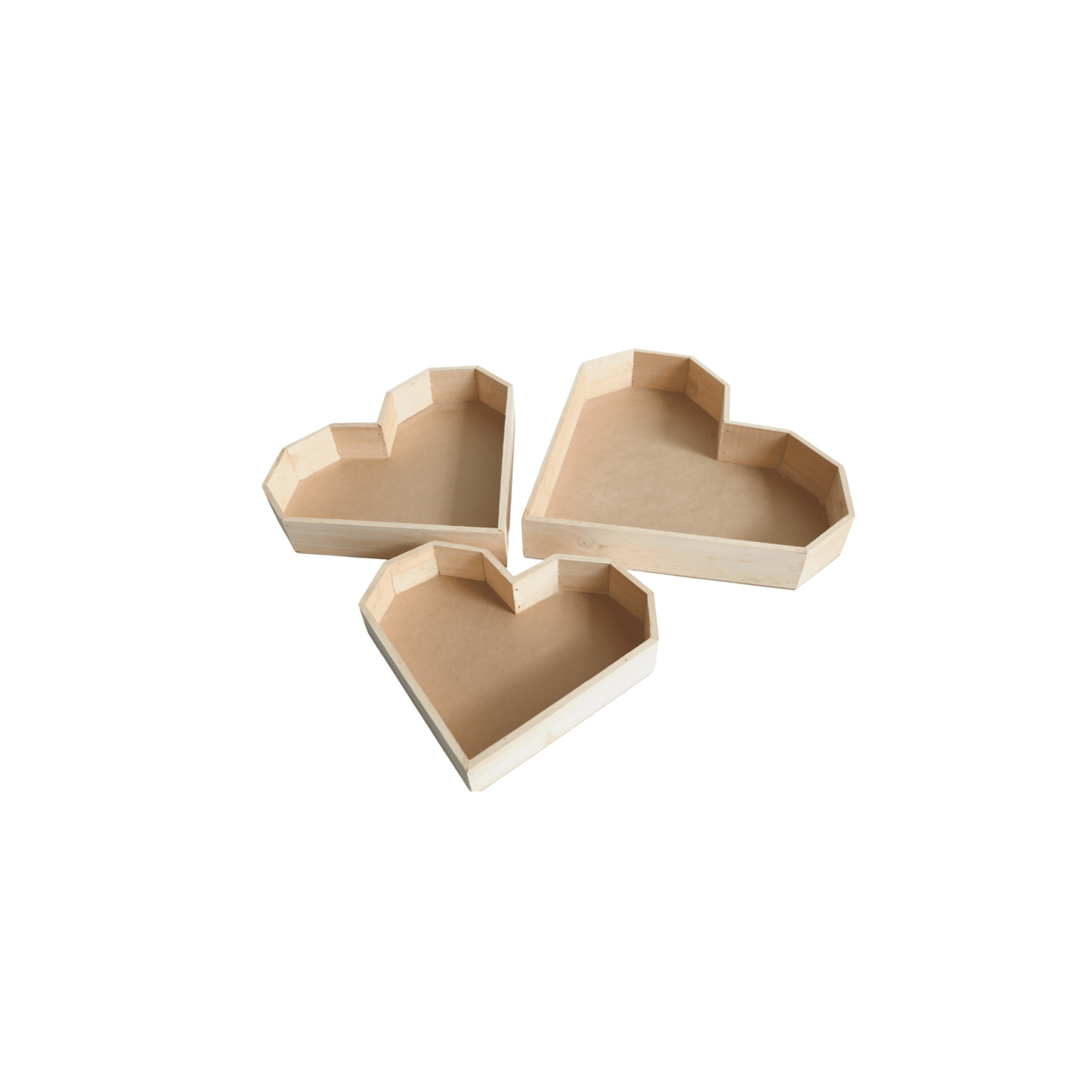 Wood Heart Shaped Tray