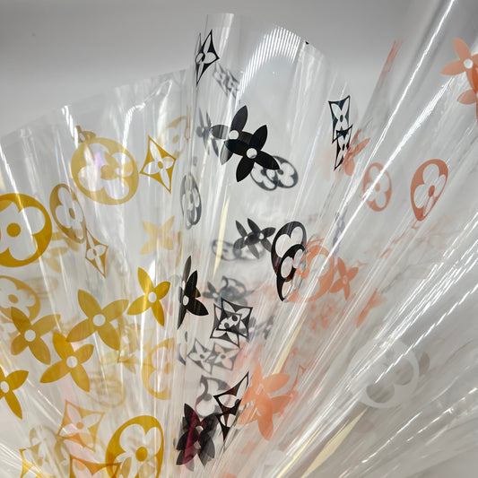 Fashion Clear Flower Wrapping Paper
