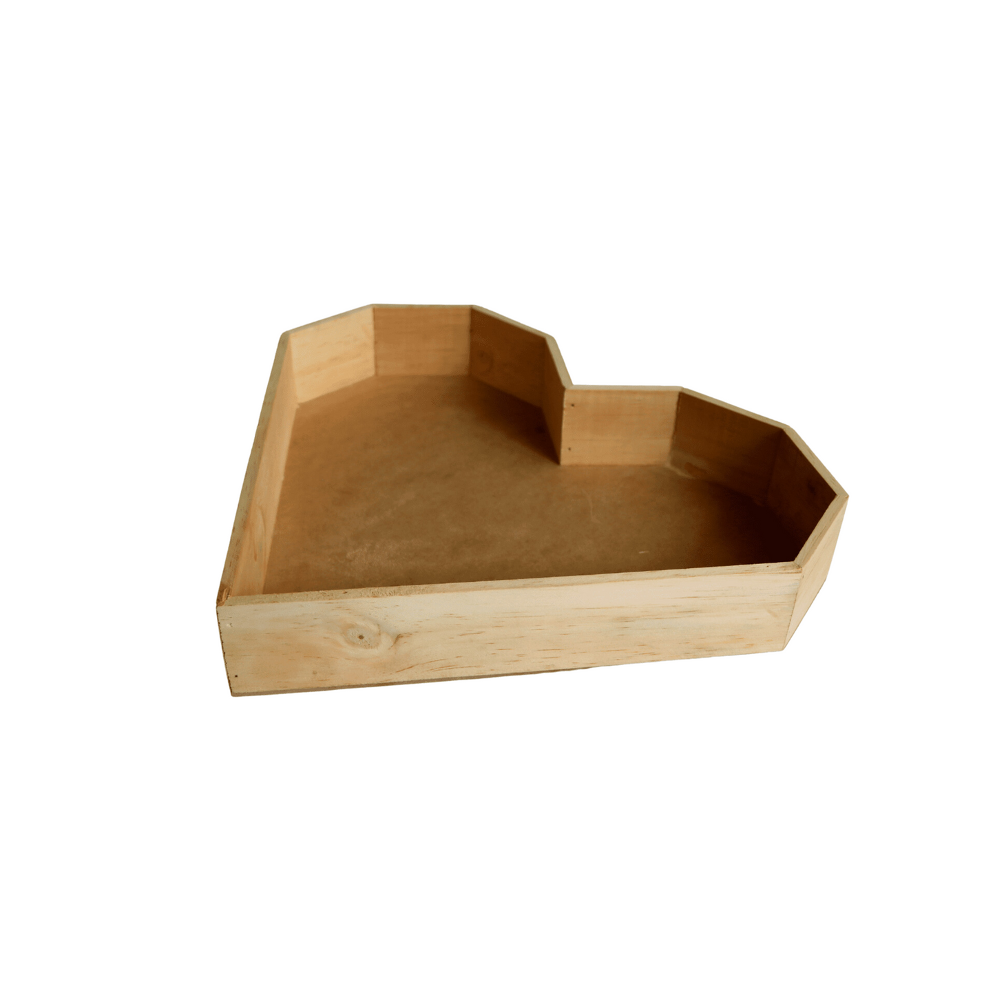 Wood Heart Shaped Tray