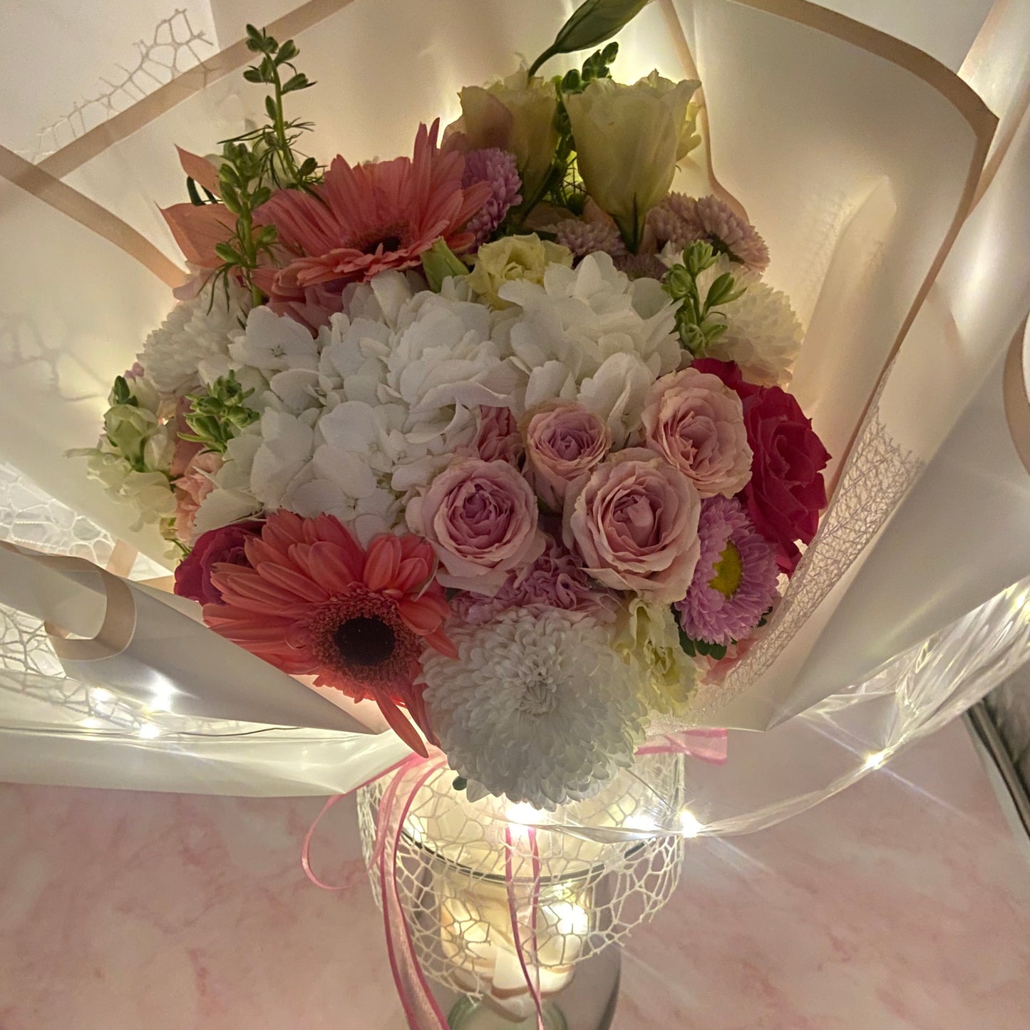 Light Up Flower Wrapping Paper
