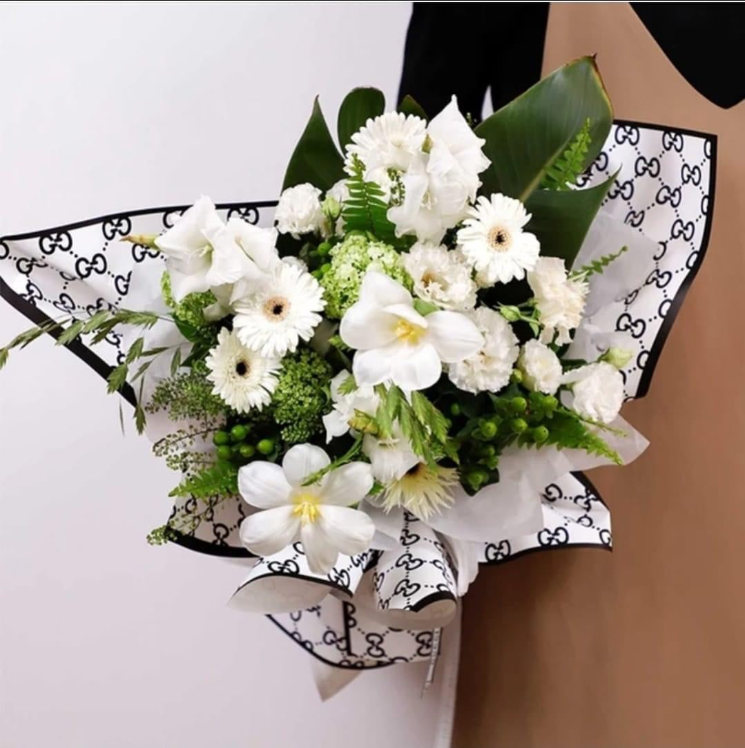 Fashion G Flower Wrapping Paper Pack 10