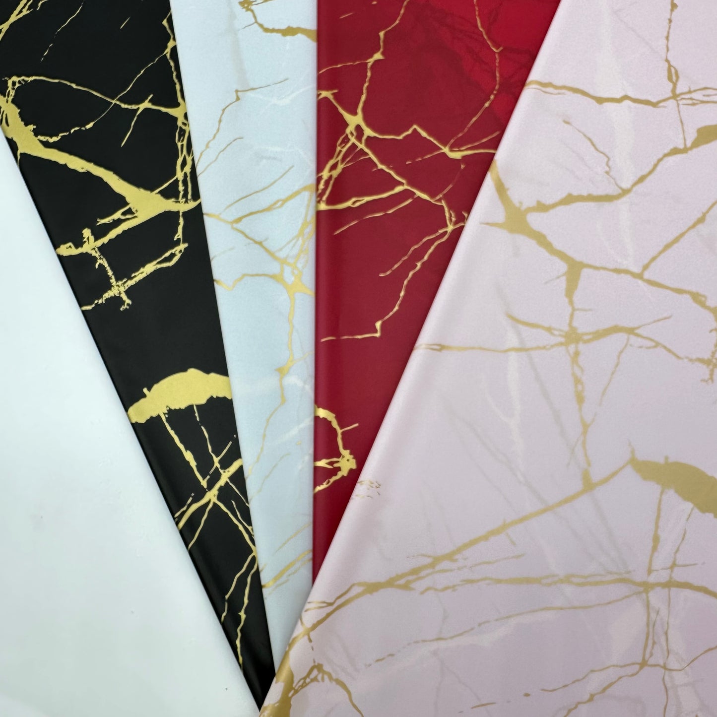 Marbled Like | Marble Design Flower Wrapping Paper Pack 20