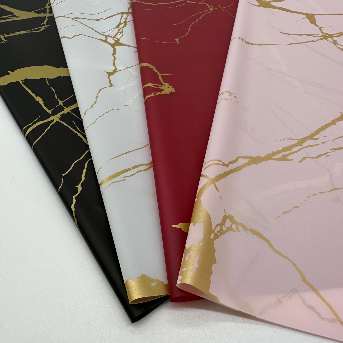 Marbled Like | Marble Design Flower Wrapping Paper Pack 20