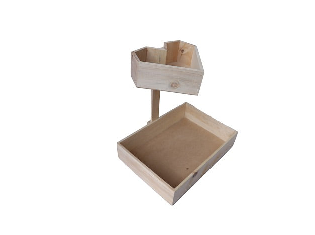 Two Tier Tray Heart