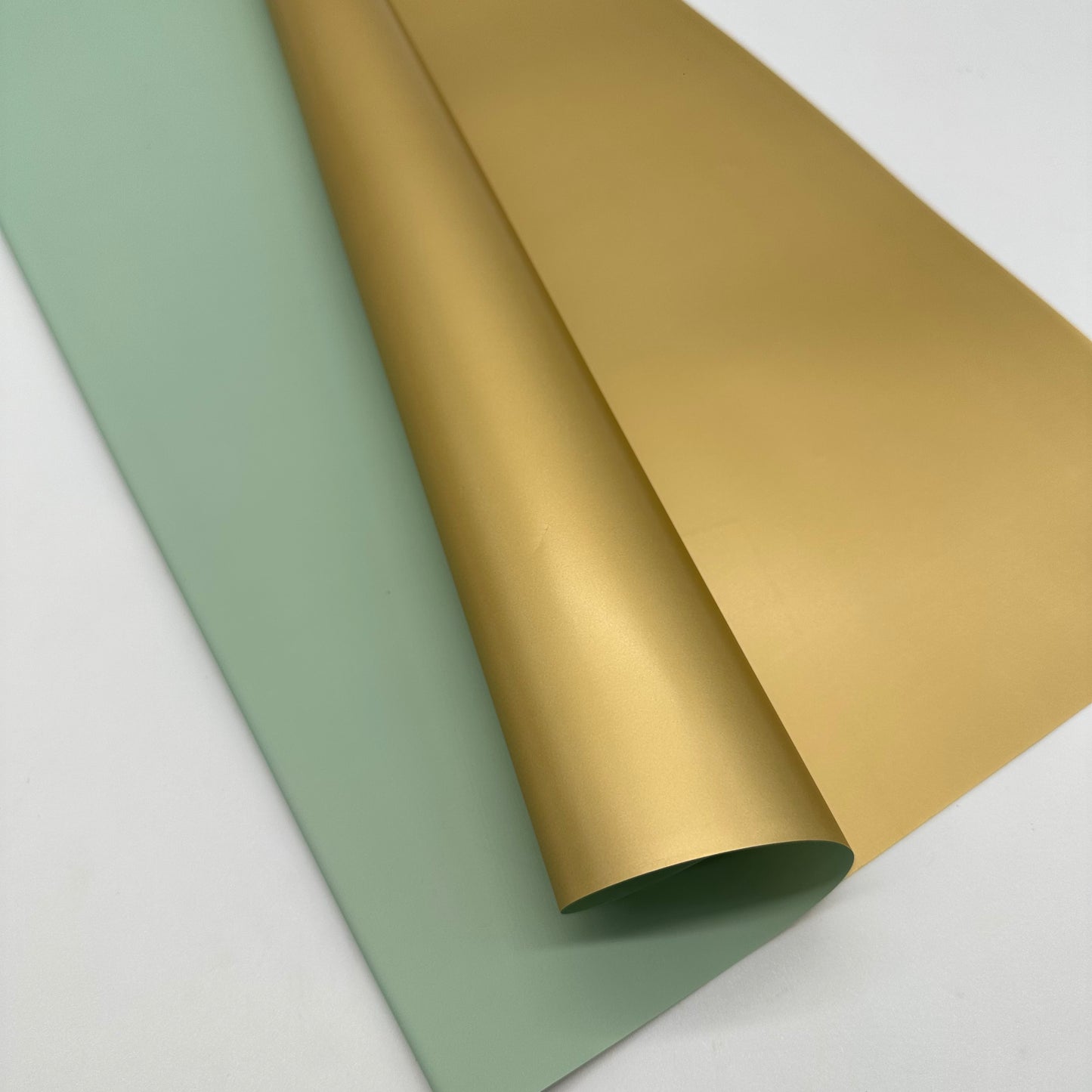 Double Sided Gold / Mint Flower Wrapping