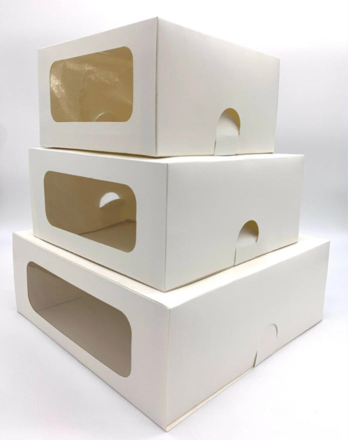 Cake Box W/ Handle Pck 12