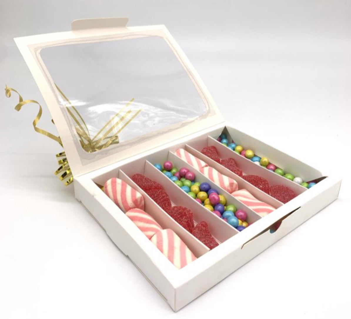 Candy Window Box White Pack 12