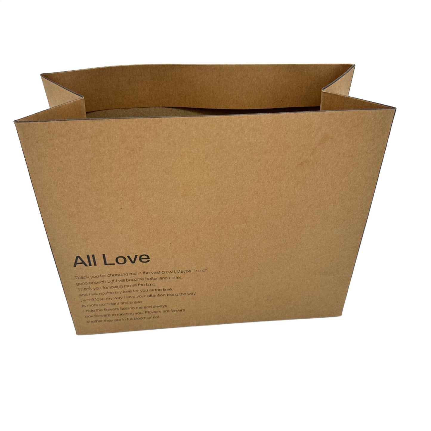 All Love Kraft Flower Carrier