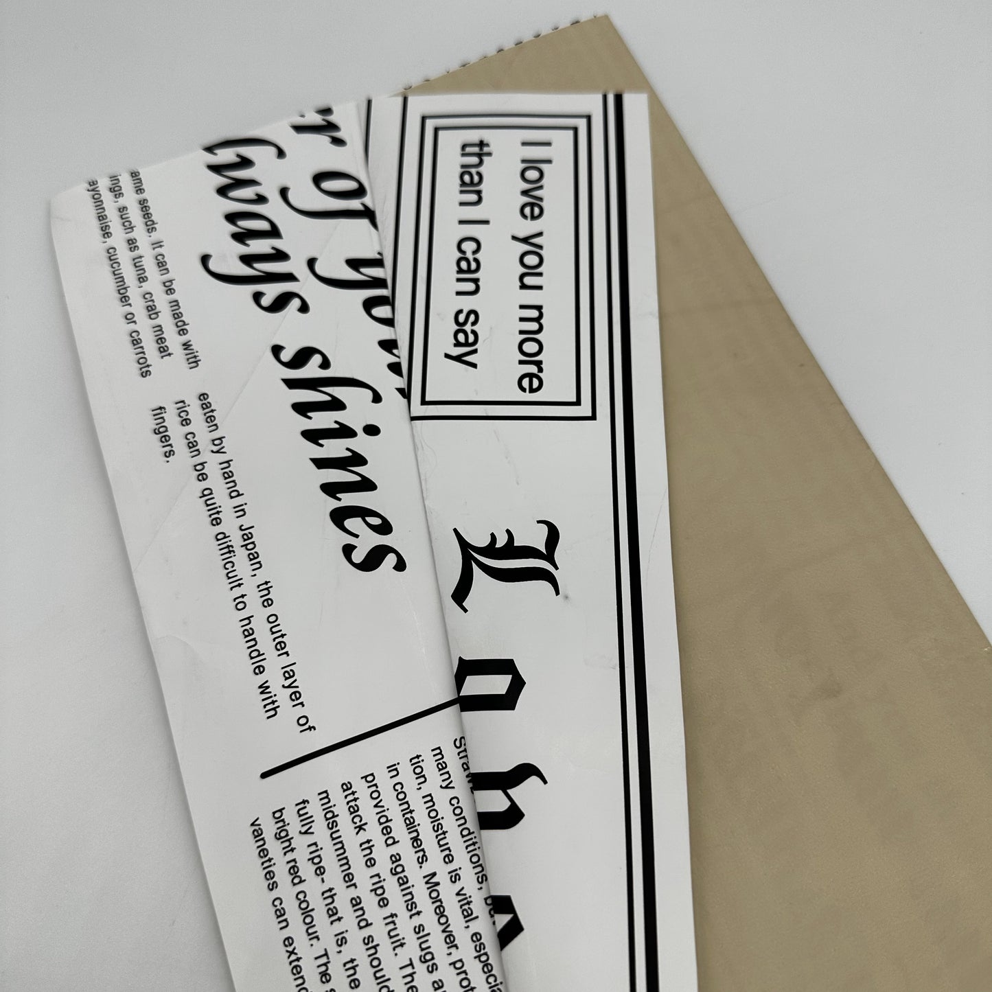 Newspaper Flower Wrapping Paper Pack 20
