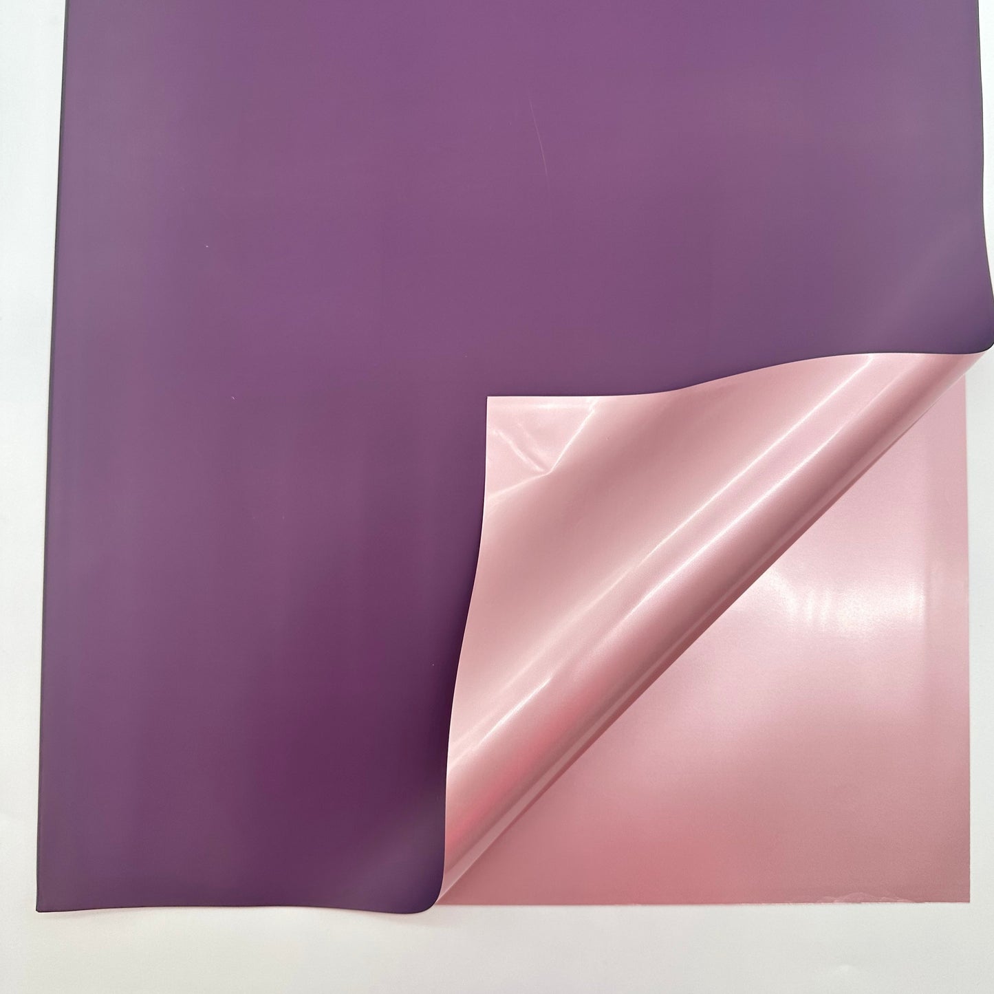 Pink Metallic Like Double Sided Flower Wrapping Paper