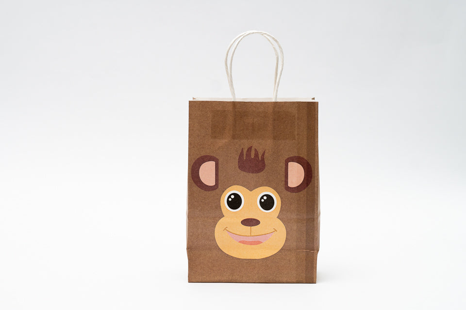 Animal Paper Bag S Pck 12