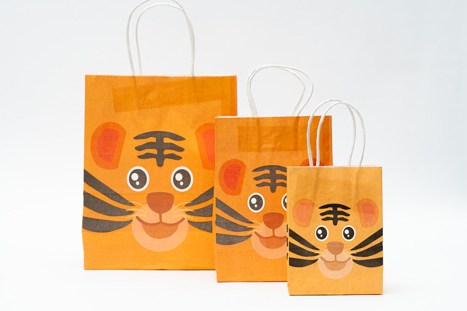 Animal Paper Bag S Pck 12