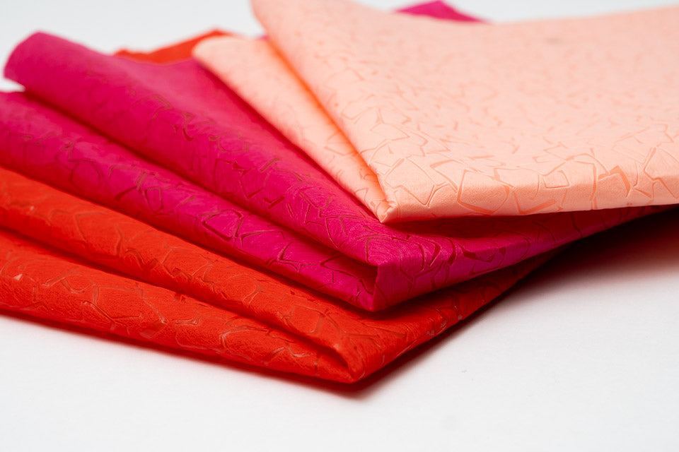 Fabric Flower Wrapping Paper Pck 20