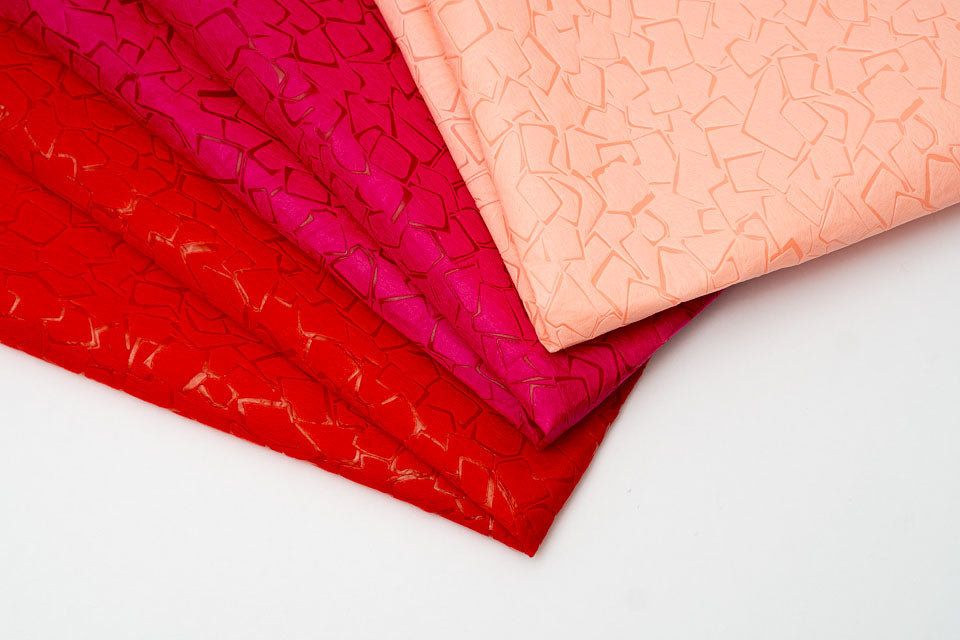 Fabric Flower Wrapping Paper Pck 20