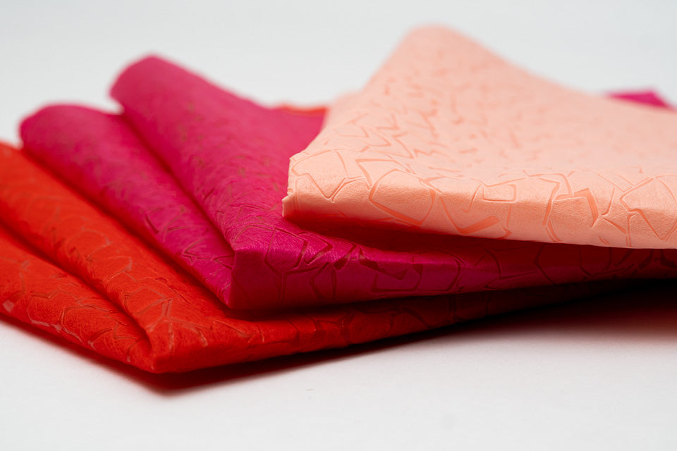 Fabric Flower Wrapping Paper Pck 20