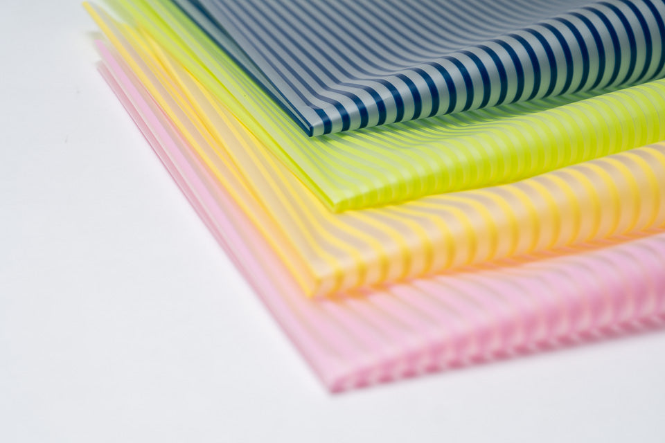 Striped Flower Wrapping Paper Pck 20