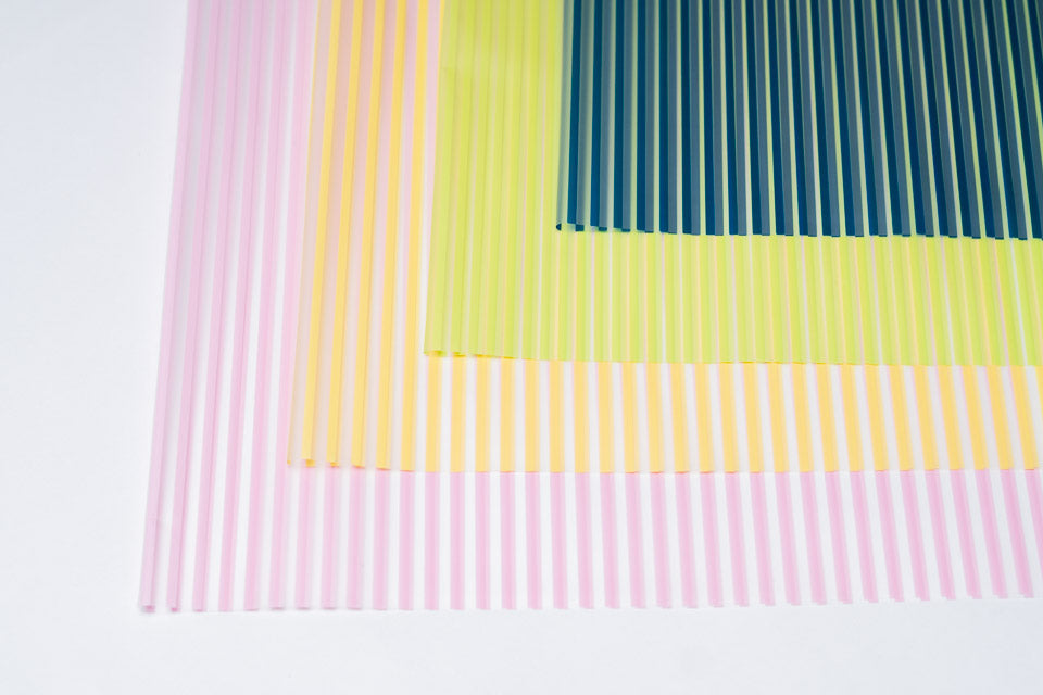 Striped Flower Wrapping Paper Pck 20