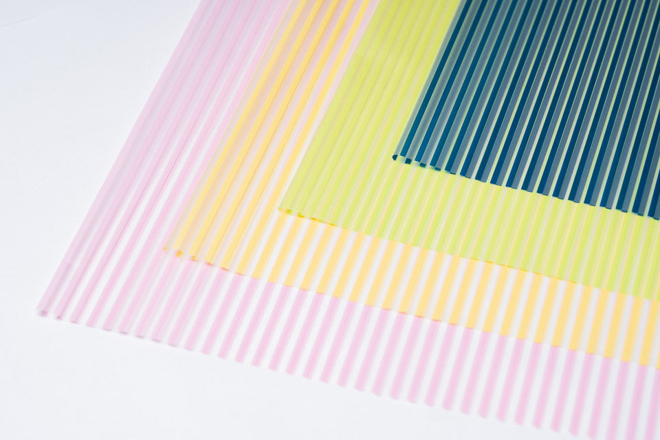 Striped Flower Wrapping Paper Pck 20