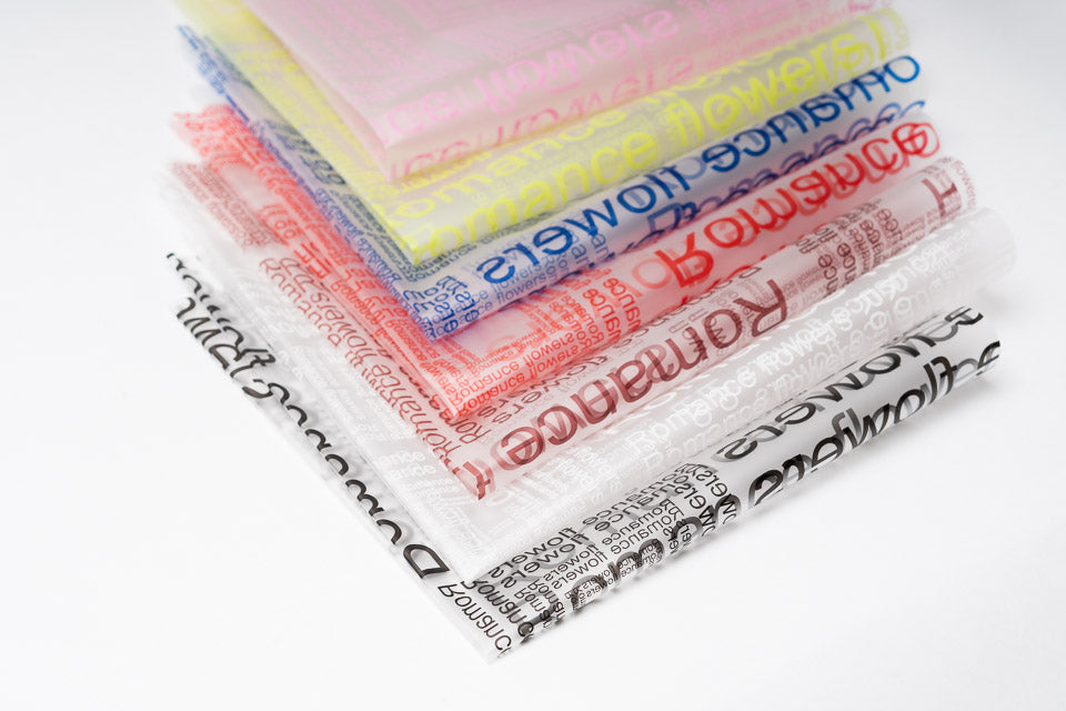 Romance Flower Wrapping Paper Pck 20