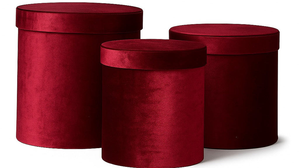 Velvet Round box