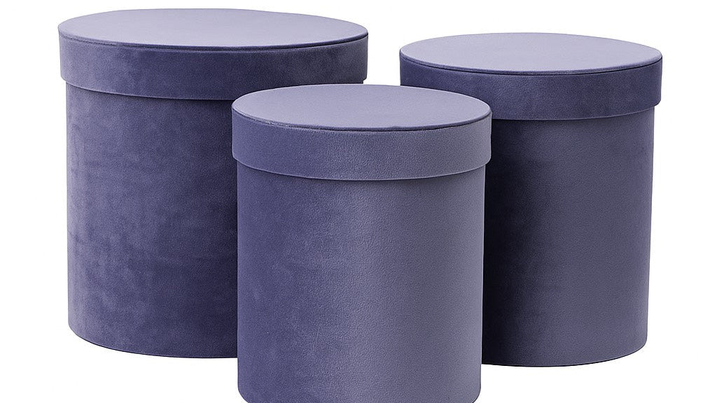 Velvet Round box