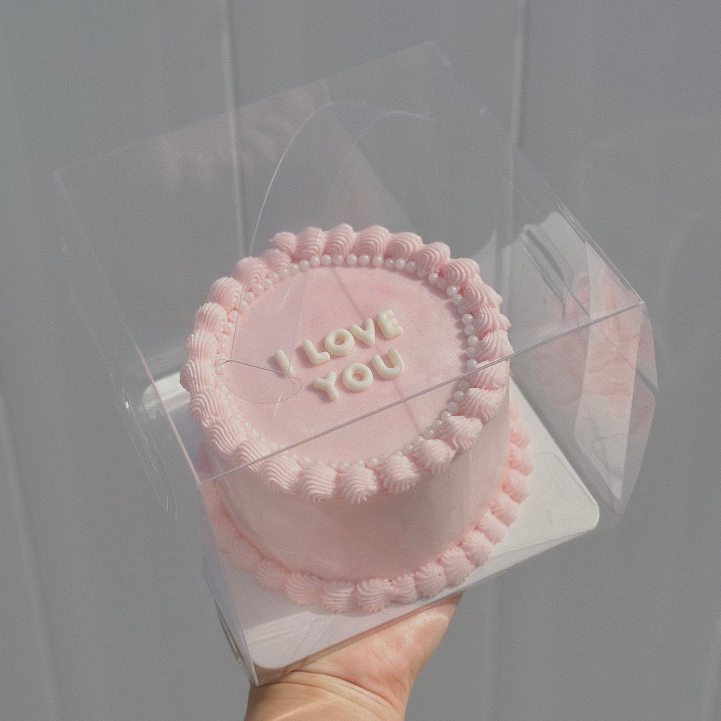 Clear Cake Box 6”