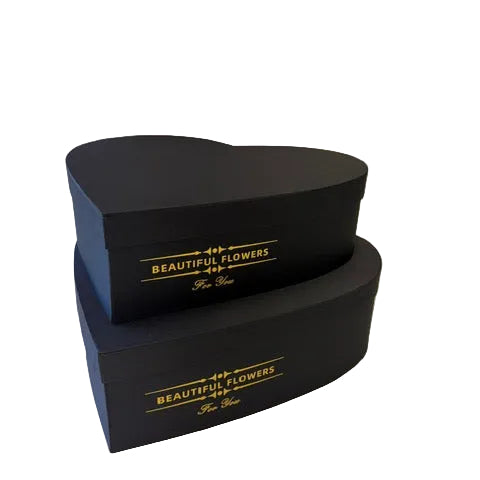 Heart Flower Box – “Beautiful Flowers For You” (XXL & XL Set)