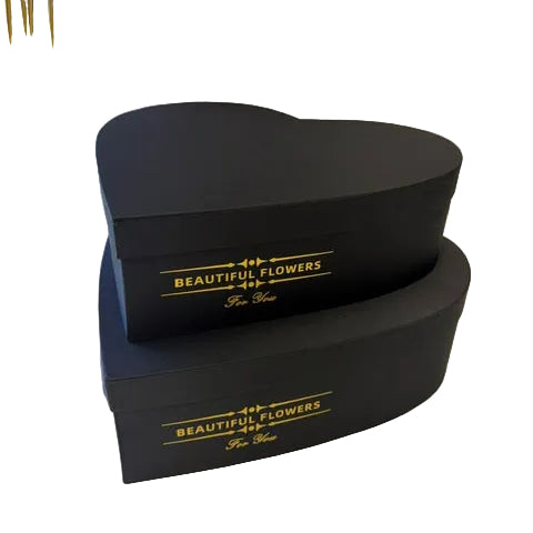 Heart Flower Box – “Beautiful Flowers For You” (XXL & XL Set)