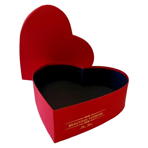 Heart Flower Box – “Beautiful Flowers For You” (XXL & XL Set)