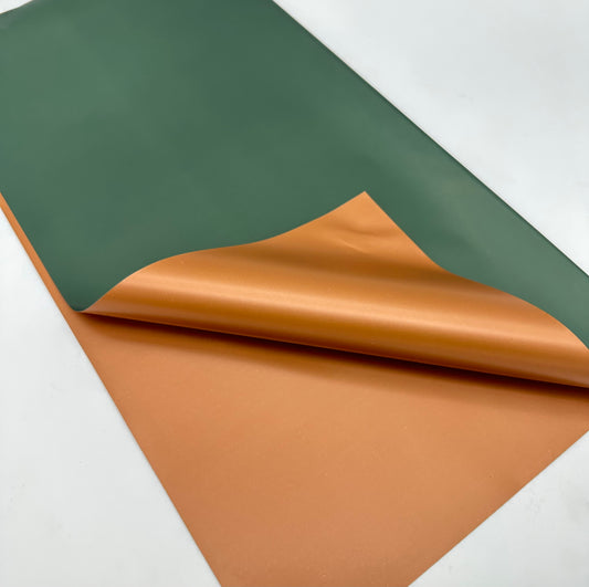 Double Color wrapping Paper Green/Cooper