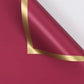 Gold Edge Flower Wrapping Paper Pck 20