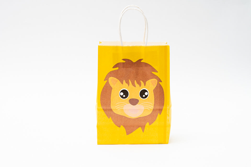 Animal Paper Bag S Pck 12