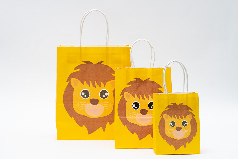 Animal Paper Bag S Pck 12