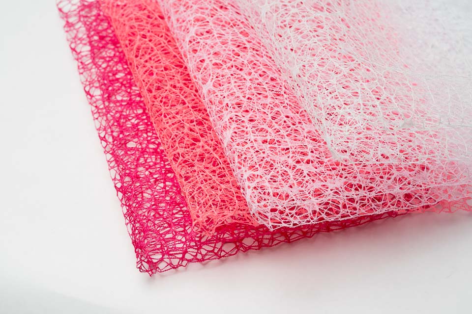 Lace and Mesh Flower Wrapping Paper with Various Designs