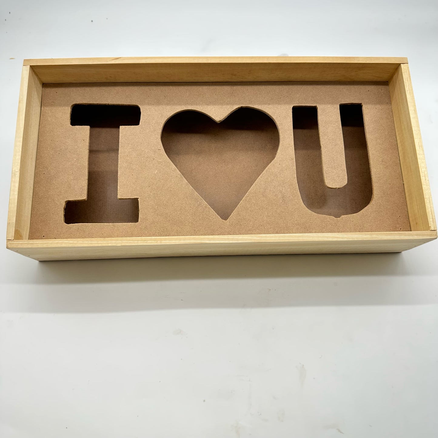 Unfinished wood Love Box